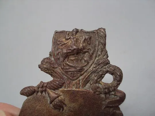 Накладка антикварная всадник Георгий Победоносец металл размер 4,5 х 3,3 см №14850 Характеристики