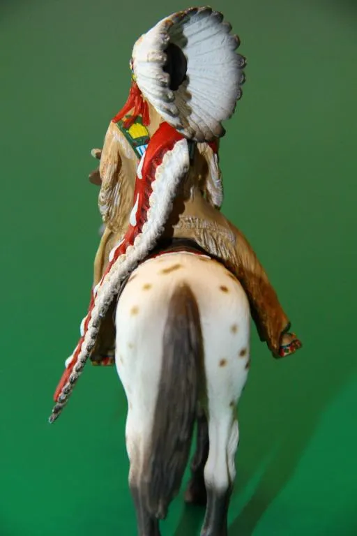 Купити ІНДІАНЕЦЬ ВОЖДЬ СІУ на коні индеец SCHLEICH 90-100мм ФРГ ФРН