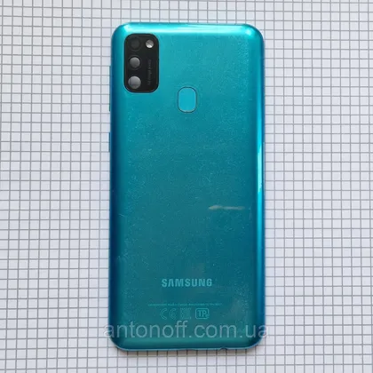 фото, Задня кришка Samsung M215F Galaxy M21 зі сканером оригінал з розборки