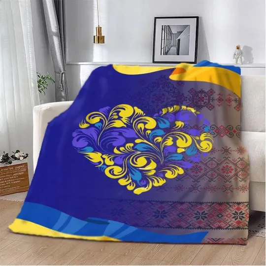 Плед 3D патриотический Расписанные мечты 2632_A 12529 160х200 см Ціна