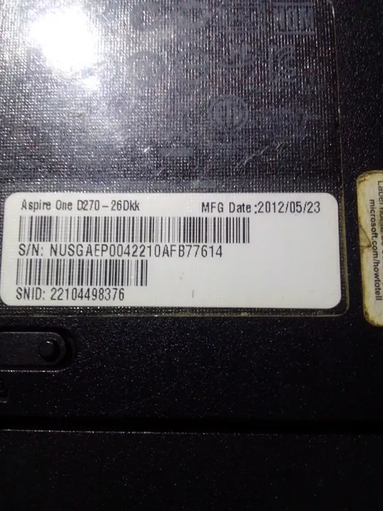 ноутбук 10" acer d270 Продаж