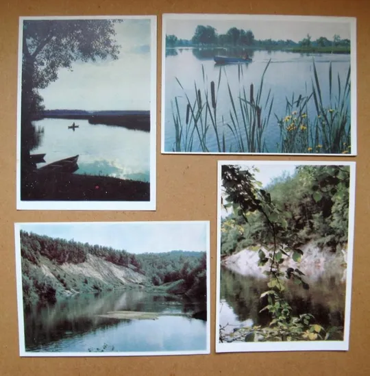 ПСЬОЛ - ПСЕЛ = повний набір листівок 1964 р. = ГОГОЛЬ, Остапівська ГЕС = 8 шт. = тираж 12,5 тис. З аукціону