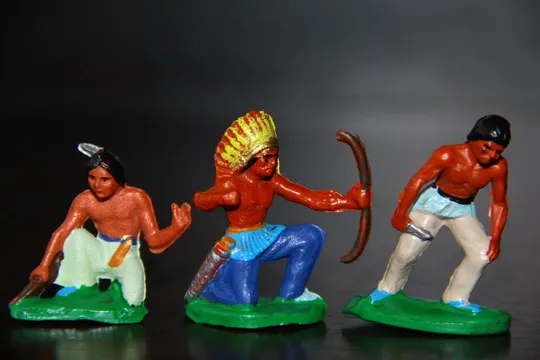 индейцы резиновые  40-45мм НАБОР №2  ### Продаж