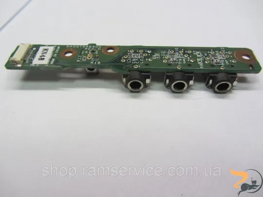 Роз’єми audio для ноутбука HP Pavilion dv5-1000, *DA0QT6AB6D0 REV:D, DAQT6AAB8D0 REV:D, б/в Ціна