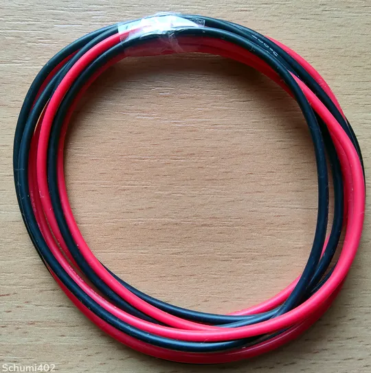 Провід силіконовий м&#039;який 18 AVG червоний+чорний по 1 метру Ціна