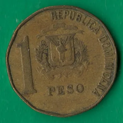 фото, 1 песо 1992 року Домініканська республіка [КВ]