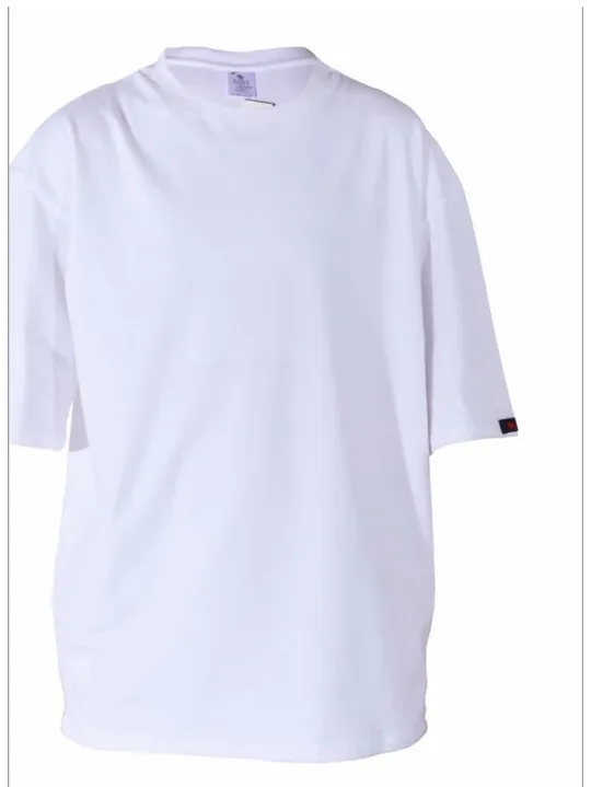 Чоловіча футболка однотонна оверсайз Lans 15/005 бавовняна біла Ціна