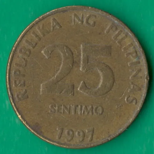25 сентімо 1997 року Філіппіни [КВ] Ціна
