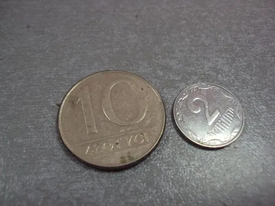 монета польша 10 злотых 1988 №9789 Ціна