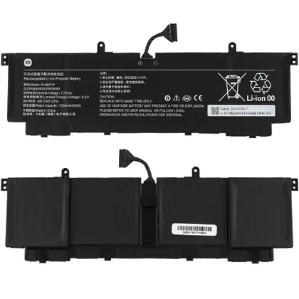 фото, Оригінальна батарея для ноутбука Xiaomi R14B07W (Xiaomi Book Pro 14 2022) 7.72V 7254mAh 56Wh Black