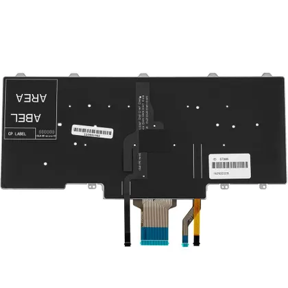 фото, Клавіатура для ноутбука DELL (Latitude: E5450, E7450), rus, black, без фрейма, з підсвічуванням, з джойстиком