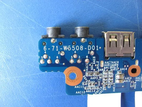 №53-9 плата AUDIO USB 6-71-W5508-D01 для TERRA MOBILE 1529 1220252 W550EU  оригінал Продаж