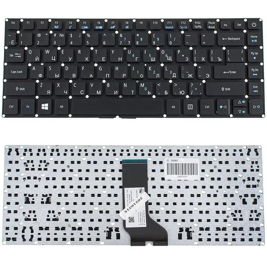 Купити Клавіатура для ноутбука ACER (AS: E5-422, E5-473) rus, black, без фрейма