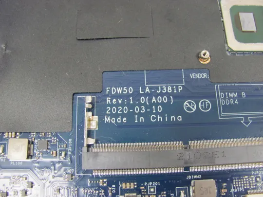 863-4 материнська плата FDW50 LA-J381P SRGKV i7-10610U для Dell Latitude 5510  оригінал Продаж