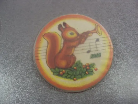 знак детский белка музыкант лот 2 шт №5792 З аукціону