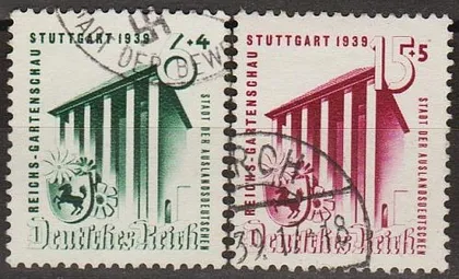 фото, 1939 - Рейх - Садова виставка в Штутгарті Mi.692-93  _9.0 €