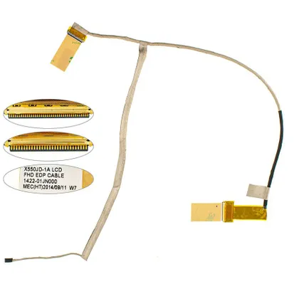 фото, Шлейф для ноутбука Asus (X550) 30pin 40pin LED (1422-01JN000)