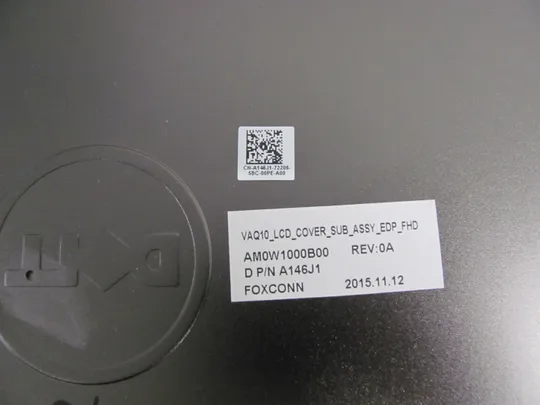 582-2 кришка матриці  A146J1 AM0W1000B00  для Dell Precision M4800  оригінал Характеристики