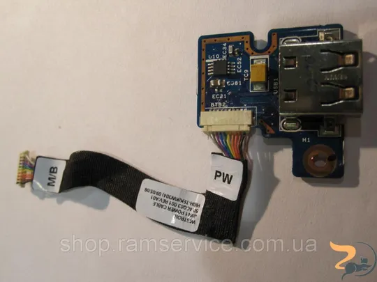 USB роз'єм + кнопка включення для ноутбука Acer Aspire 4810TZ, б/в Ціна