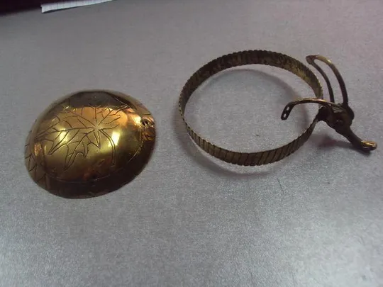 фурнитура запчасть крышка к кувшину, графину бронза, латунь №3191 Ціна