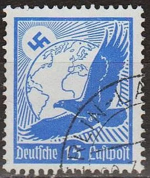 фото, 1934 - Рейх - Авіапошта - Орел 15 Mi.531 _1,60 €