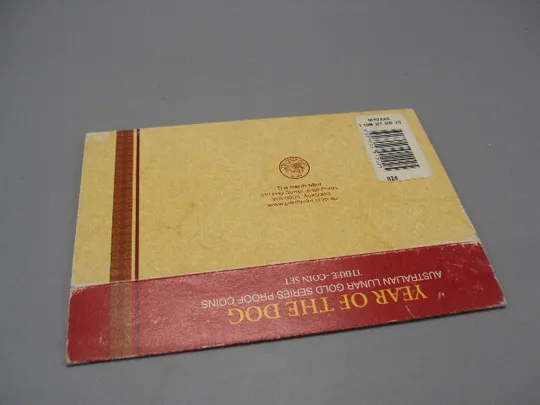 Футляр коробочка монета Австралия год собаки Year of the dog Australian lunar gold series №16012 Де купити