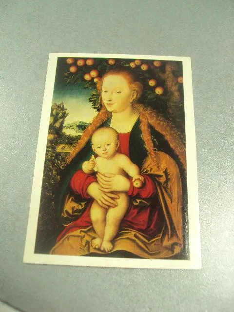 открытка лукас кранах мадонна с младенцем 1984 №14070 Ціна