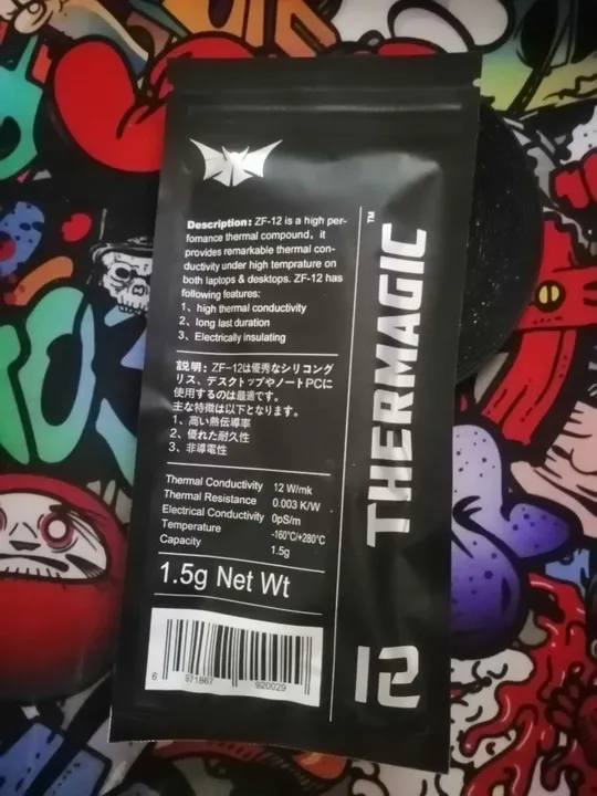 Купити Термопаста Termagic Termal Compound ZF-12 1.5g 12 Вт/ (м·K) для ноутбука ПК Play Station XBox Nintendo Steam