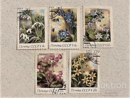 фото, Серія поштових марок СССР " Флора " 1983 рік