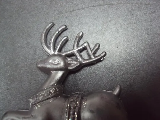 Елочная игрушка украшение олень пластик №9960 З аукціону