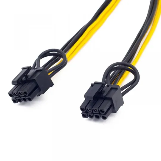 Кабель живлення внутрішній PCIePower 6p-8px2 F/M Lucom(62.09.8037) x2 0.2m Y-кабель 8pin (6+2) Продаж