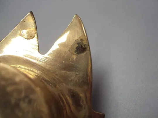 Подсвечник елка латунь елочка высота 2,1 см, длина 10,4 см, ширина 10,2 см вес 90,84 г №14569 З аукціону