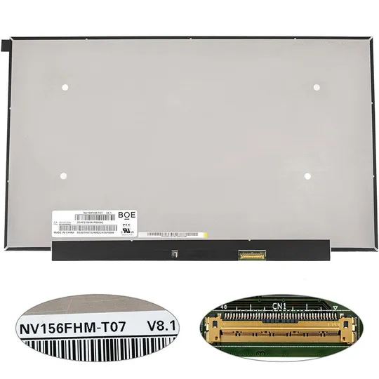 Матриця 15.6 NV156FHM-T07 touch (1920*1080, 40pin(eDP, IPS), LED, SLIM(без планок та вушок, дп=260), матова, роз'єм праворуч Ціна