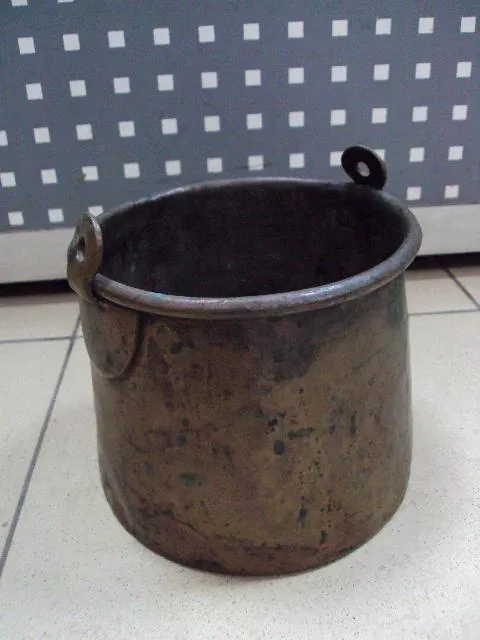 Котелок царский МИСПК герб М.И.С.П.К. 1893 армия Александр III медь высота 14 см, диаметр 15 см №389 Де купити