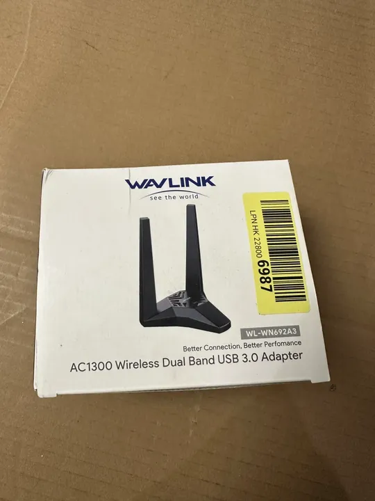 Бездротовий адаптер Wavlink AC1300 Wireless Dual Band USB 3.0 Adapter (9) Ціна