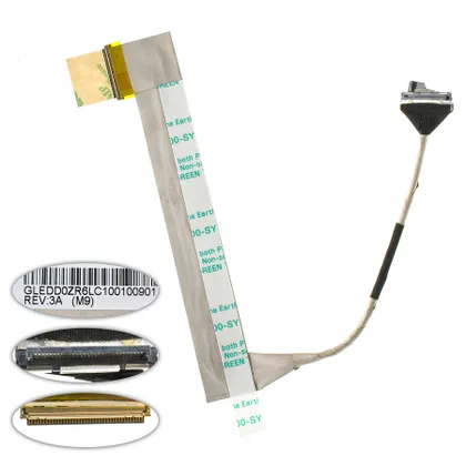 фото, Шлейф матриці для ноутбука ACER (EX: 5235, 5635, 5735, EM: E528, E728), LED (GLEDDOZR6LC100100901)