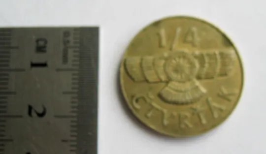 ЖЕТОН ИГРАЛЬНЫЙ = 1/4 CTVRTAK = CENTRUM - BABYLON - LIBEREC = З аукціону