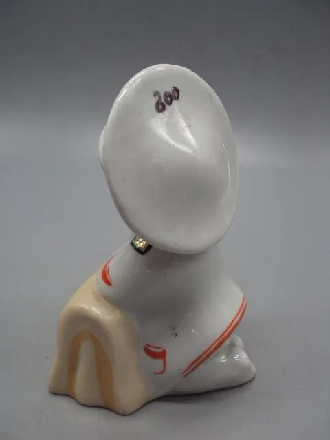 Фигура фарфор статуэтка Киев капитанская дочка с портфелем Буду как папа высота 12 см №14076 Де купити