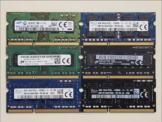 Пам&#039;ять для ноутбука DDR3L 4Gb 1600 SO-DIMM SK hynix Micron Samsung Ціна