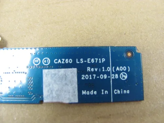 754-46 плата підключення клавіатури CAZ60 LS-E671P  LS-E672P NBX00027500 для Dell XPS13 9370 XPS 13 7390 оригінал Продаж