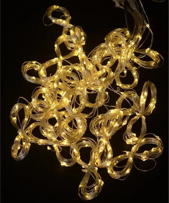 Купити Гирлянда штора &quot;Роса&quot; от USB, 3x2м, 400 LED, 20 нитей, 8 режимов, IP44