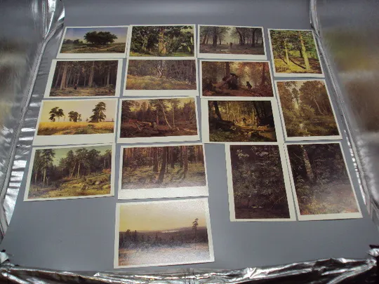 Набор открыток И.И. Шишкин государственная третьяковская галерея 1984 год в наборе 16 шт №18649 Де купити