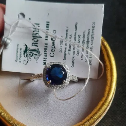 фото, Каблучка жіноча  срібна нова ks563