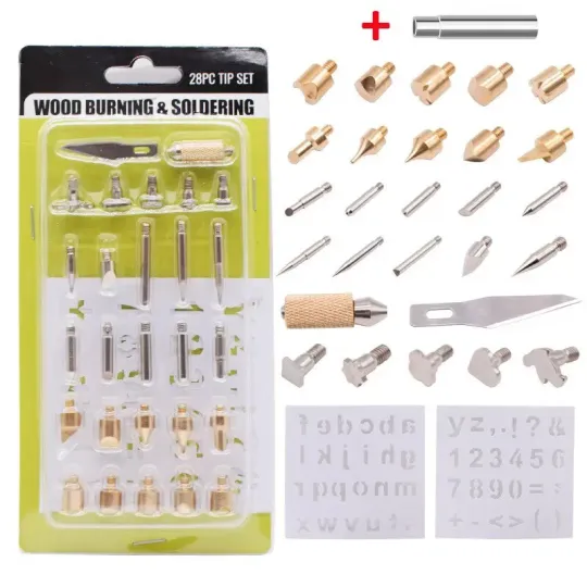 Набір насадок для випалювання по дереву (PW-D28) Продаж