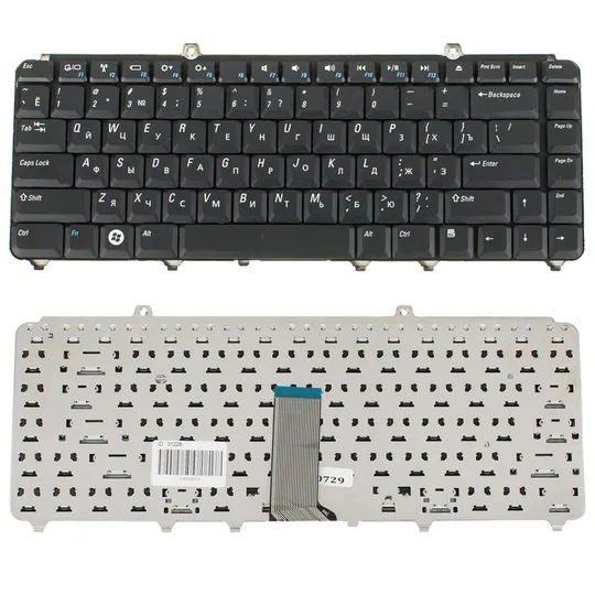 Клавіатура для ноутбука DELL (Inspiron: 1420, 1521, 1545, Vostro: 1400, 1500, XPS: M1330, M1420, M1530 ) rus, black Ціна