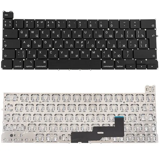 Клавіатура для ноутбука APPLE (MacBook Pro: A2289 (2020-2021)) rus, black, BIG Enter (оригінал) Ціна