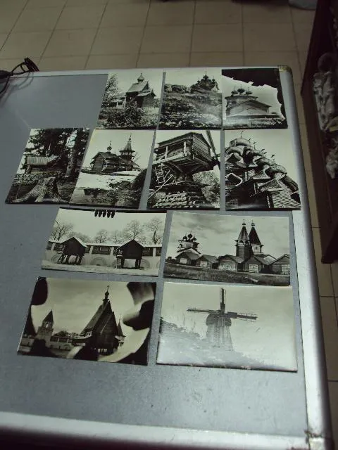 открытка набор деревянное зодчество севера 1972 11 шт №2717 Де купити