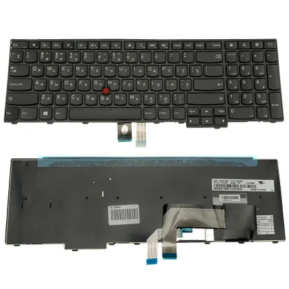 фото, Клавіатура для ноутбука LENOVO (ThinkPad Edge: E531, E540) rus, black (оригінал)