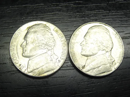 5 центів 2003 США (два різновиди) Ціна