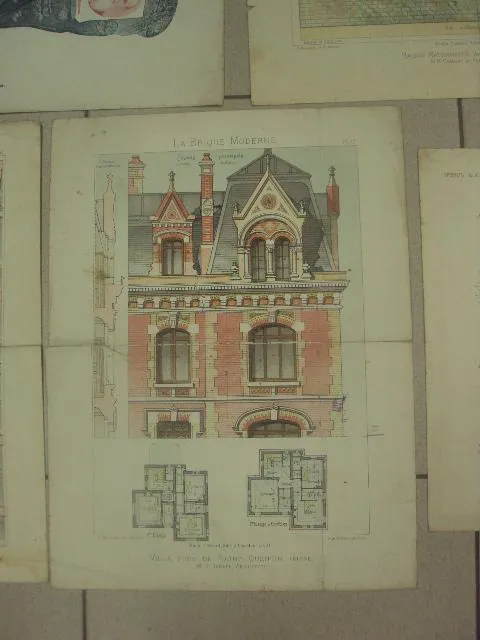 литографии la brique moderne, приложение к журналу пробуждение лот 5 шт №8347 Інтернет-аукціон